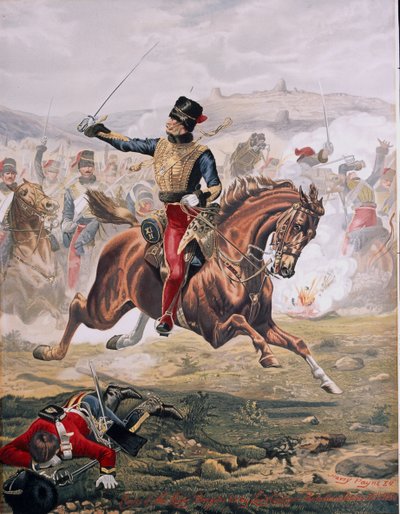 Lord Cardigan (1797-1868) menant la charge de la brigade légère à la bataille de Balaklava, 25 octobre 1854, 1884 - Henry A. Payne